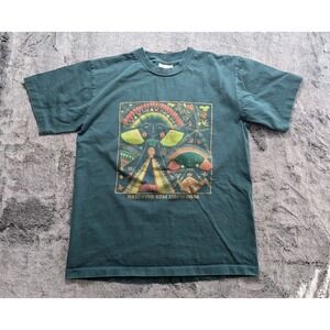 Vintage View Short Sleeve T Shirt Women's Size Medium Green